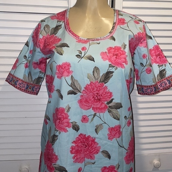 Bella Tu PEONY SHIFT DRESS IN MULTI size S - Picture 4 of 8